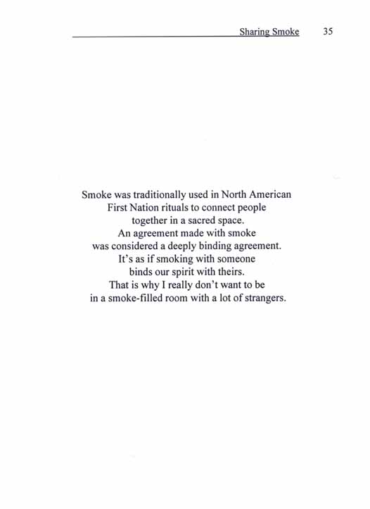 Sharing smoke: Smoke-filled room